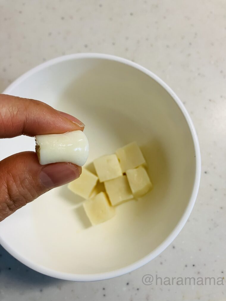 コープ冷凍絹豆腐を解凍した状態