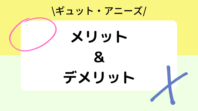 ギュット・アニーズのメリット＆デメリット